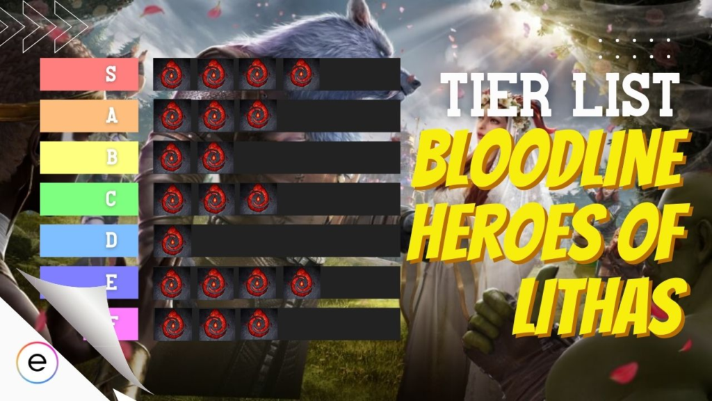 tier list bloodline heroes of lithas
